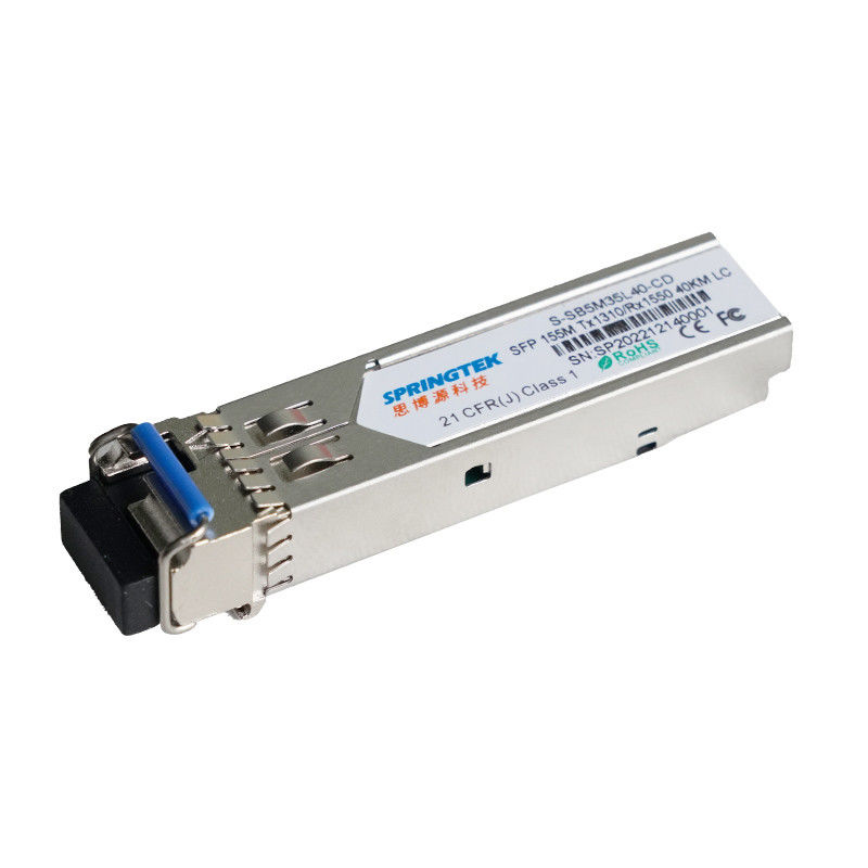 Ethernet SFP BIDI 40km 1310/1550nm 155M SM LC DFB DOM Optical Transceiver Module
