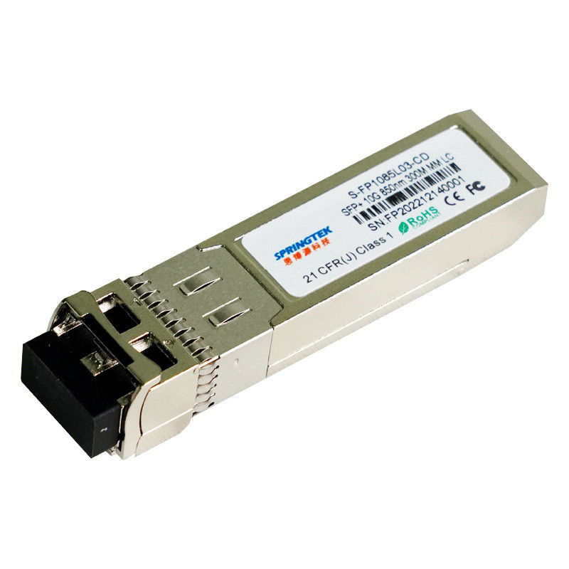 10G SFP+SR Optical Transceiver,LC connector, 850nm for up to 300m over MMF