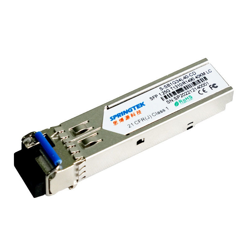 1.25G BIDI 40km Tx1310nm/TX1490nm LC Connector SMF WDM Gbic Optical Transceiver SFP Module