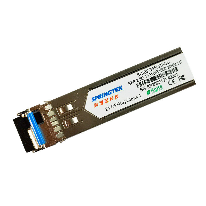 SFP BIDI 20km OEM LC 2.5G T1310/R1550nm Optical Transceiver Module With DDM