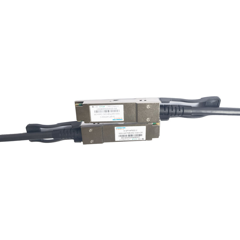 100G Direct Attach Copper Cable QSFP28 To QSFP28 DAC Cable 2M Compatible Arista Avaya Nokia