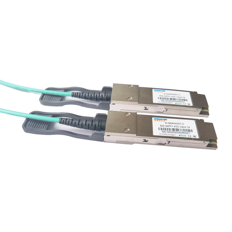 40G QSFP+To QSFP+ AOC Active Optical Cable 7M Compatible Arista Alcatel Avaya Nokia